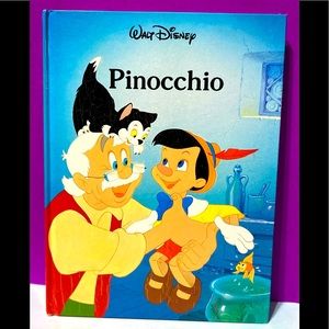 WALT DISNEY PINOCCHIO VINTAGE 1986 COLLECTABLE HARDCOVER BOOK GALLERY BOOKS 95p.